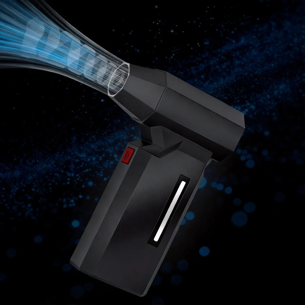 AC Decors™ TitanJet X-1 Industrial Pocket Turbo Fan - 130,000 RPM Air Duster & Blower (Carbon Black)