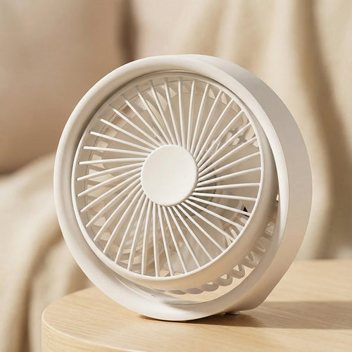 AC Decors™ HaloGlow 2-in-1 Desktop Fan - with Ambient Night Light (Rose Pink / Deep Navy)